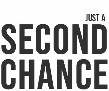 it's just a second chance. statement logo, zweite chance